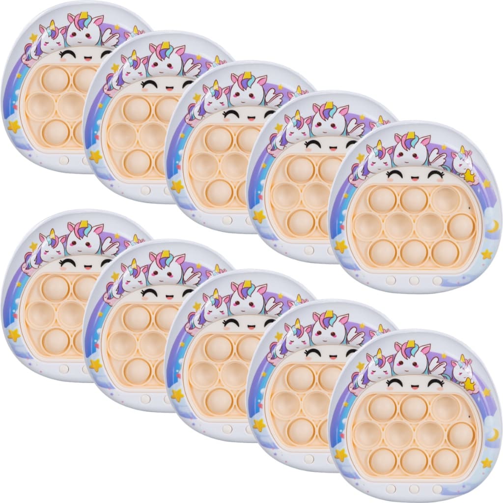 Kit 10 Pop It Eletrônico Infantil Unicórnio Atacado