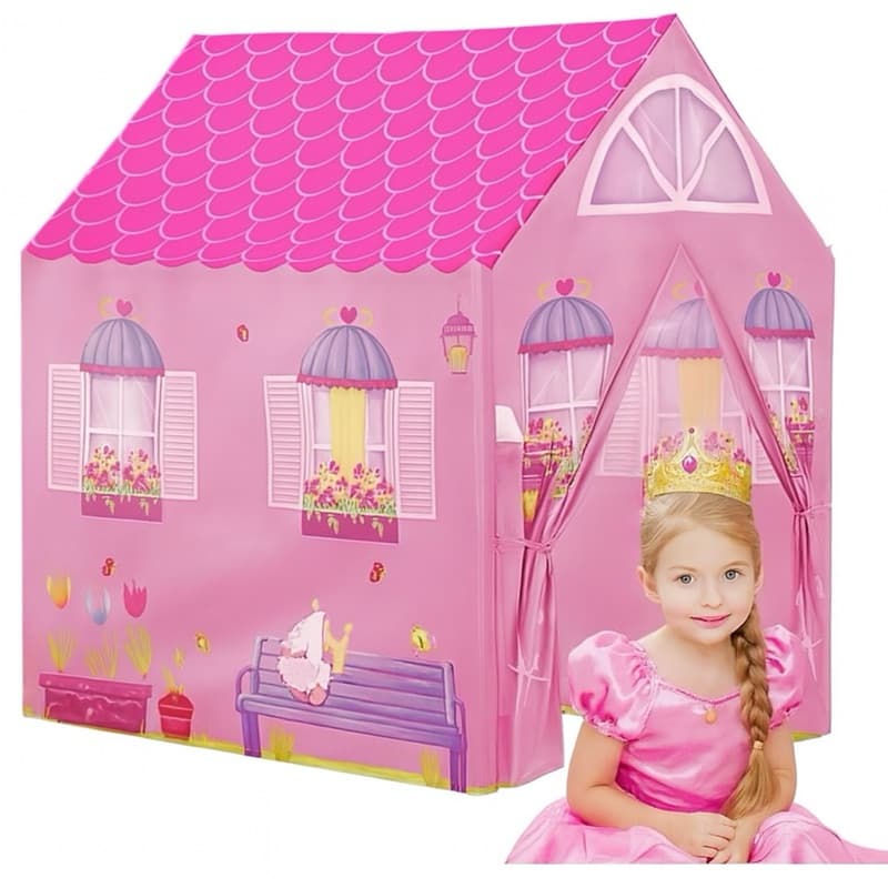 Barraca Tenda Toca Dobrável Menina Minha Casinha Princesa Rosa