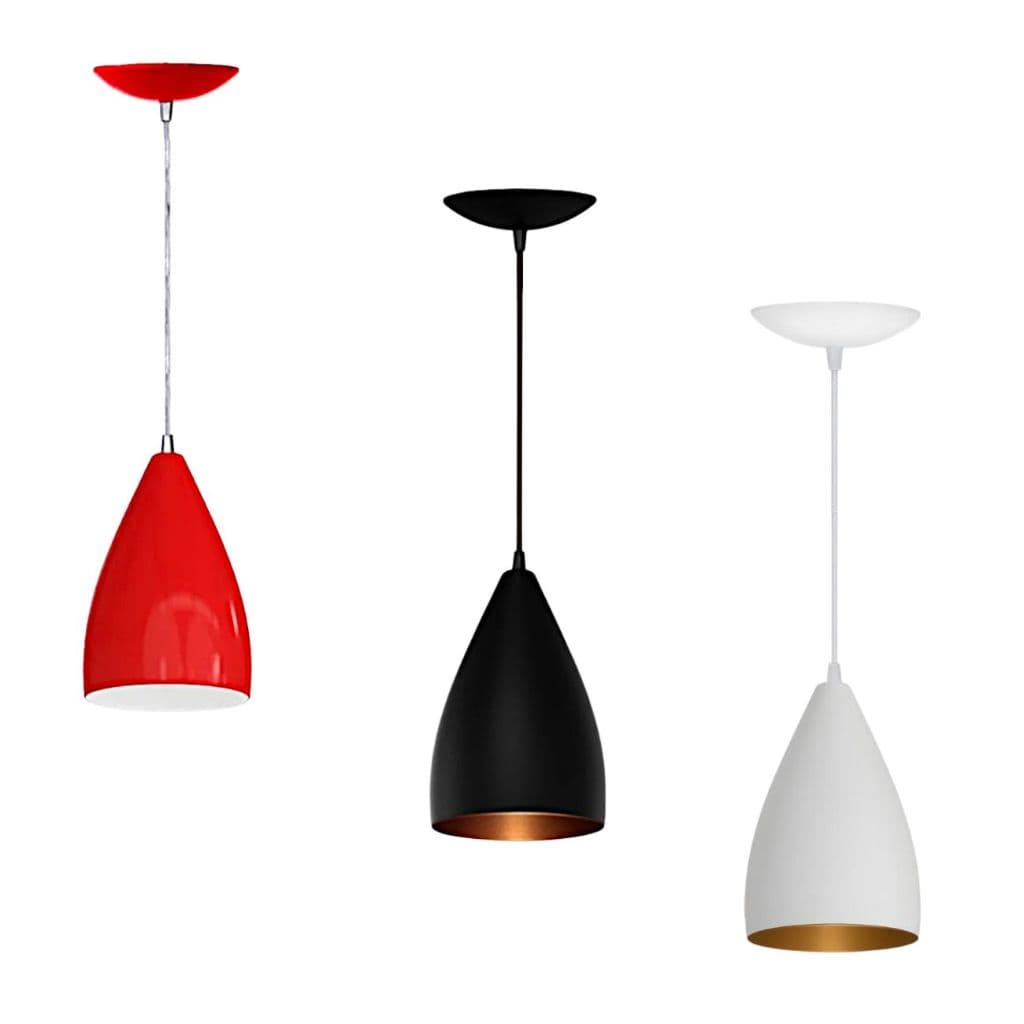 Luminaria Pendente De Teto Vegas Lustre Em Alumínio Bocal E27 110/220V Sala Cozinha Quarto