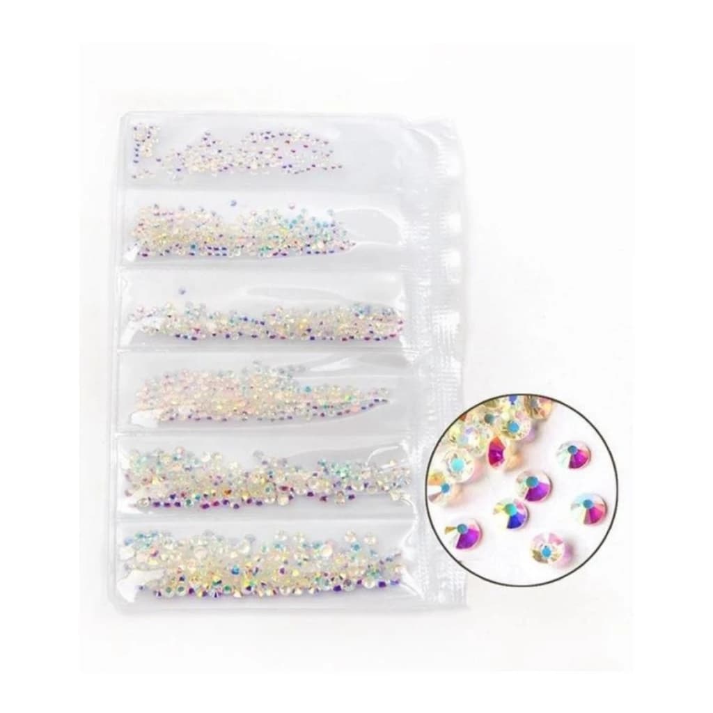 kit 1440 pcs Strass p/ Decoração de Unhas e Outros