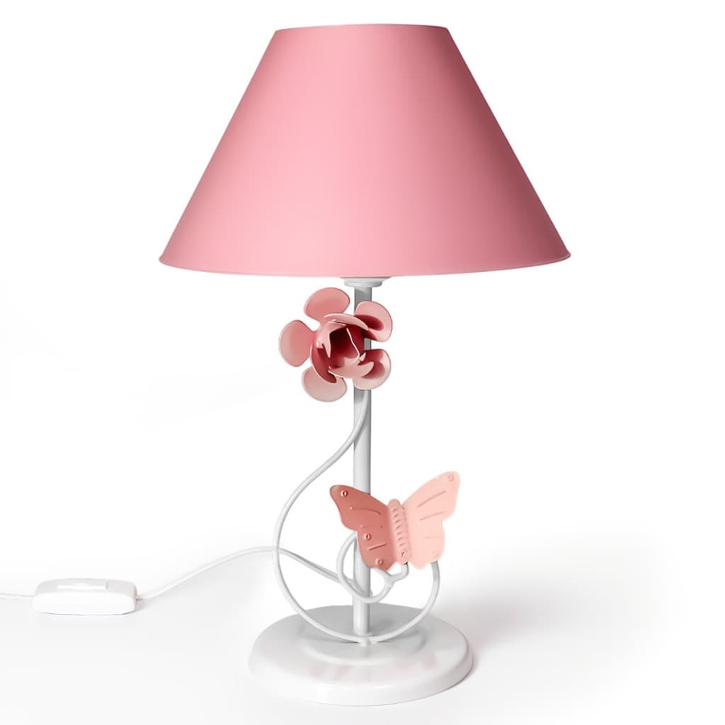 Luminária para Quarto Flor Borboleta Decoração Quarto Menina