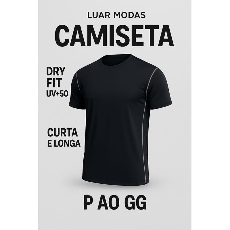 kit 3 Camisa Curta Esporte DryFit
