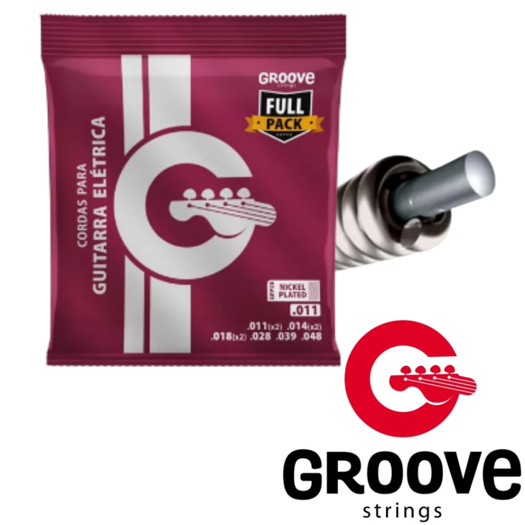 Encordoamento  Solez Guitarra Groove 011 GFP2x