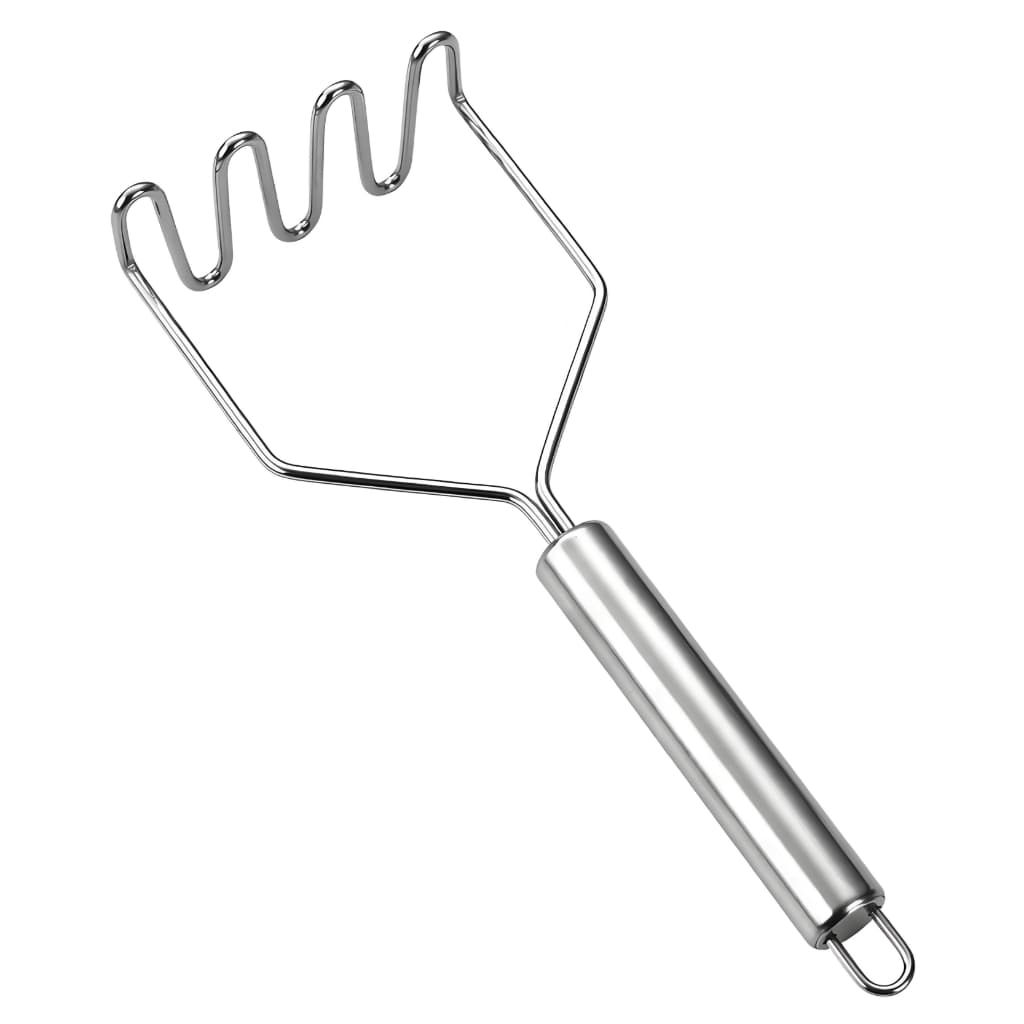 Amassador de Batata Inox Amassador Espremedor Legumes Feijão Cabo Reforçado Aço Inoxidável
