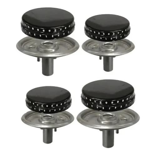 Kit 4 Espalhador + 4 Queimador(Sorvete) Do Fogão Esmaltec Ágata Para Fogões Mesa em Inox 4 Bocas Automático