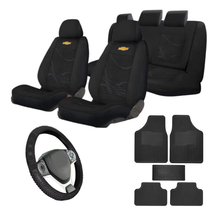 Kit Capa Banco Tecido Original Tepete 5 PÇS Capa De Volante Gm S10, Tracker, Vectra