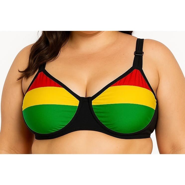 Top, biquíni parte de cima cores da Jamaica