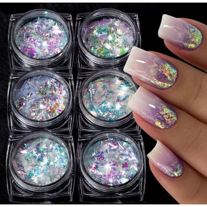 flake para unha / kit flake nail art glitter