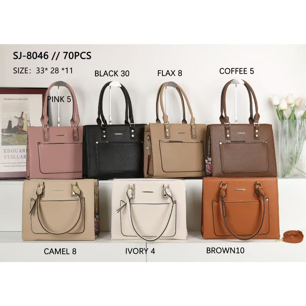 Bolsa De Ombro Feminina Retrô Feita De Material Pu ,  Grande Capacidade , Respirável , Simples , Resistente Ao De 8046