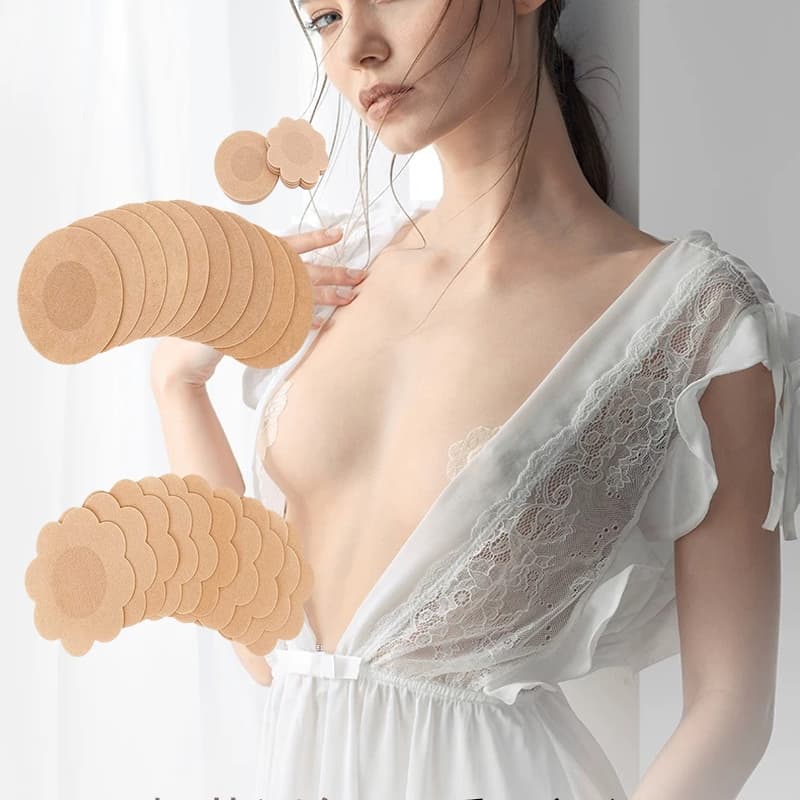 Tapa Mamilos Invisíveis Ultrafinos Adesivo Protetor para Auréola Respirável e Imperceptível
