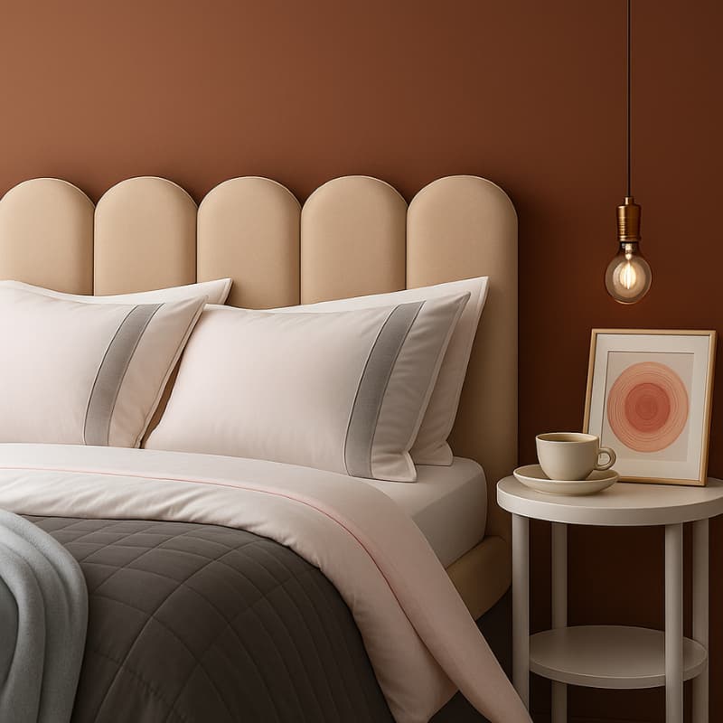 Cabeceira Estofada Nuvem 5 Placas 45x20cm para Cama Solteiro