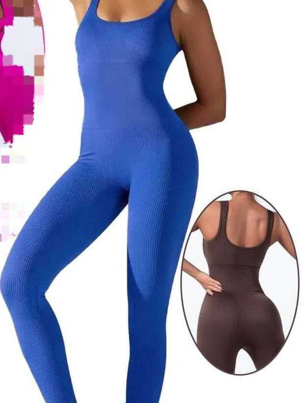 Macacão de controle abdominal elástico tecido com alças-cod:B23