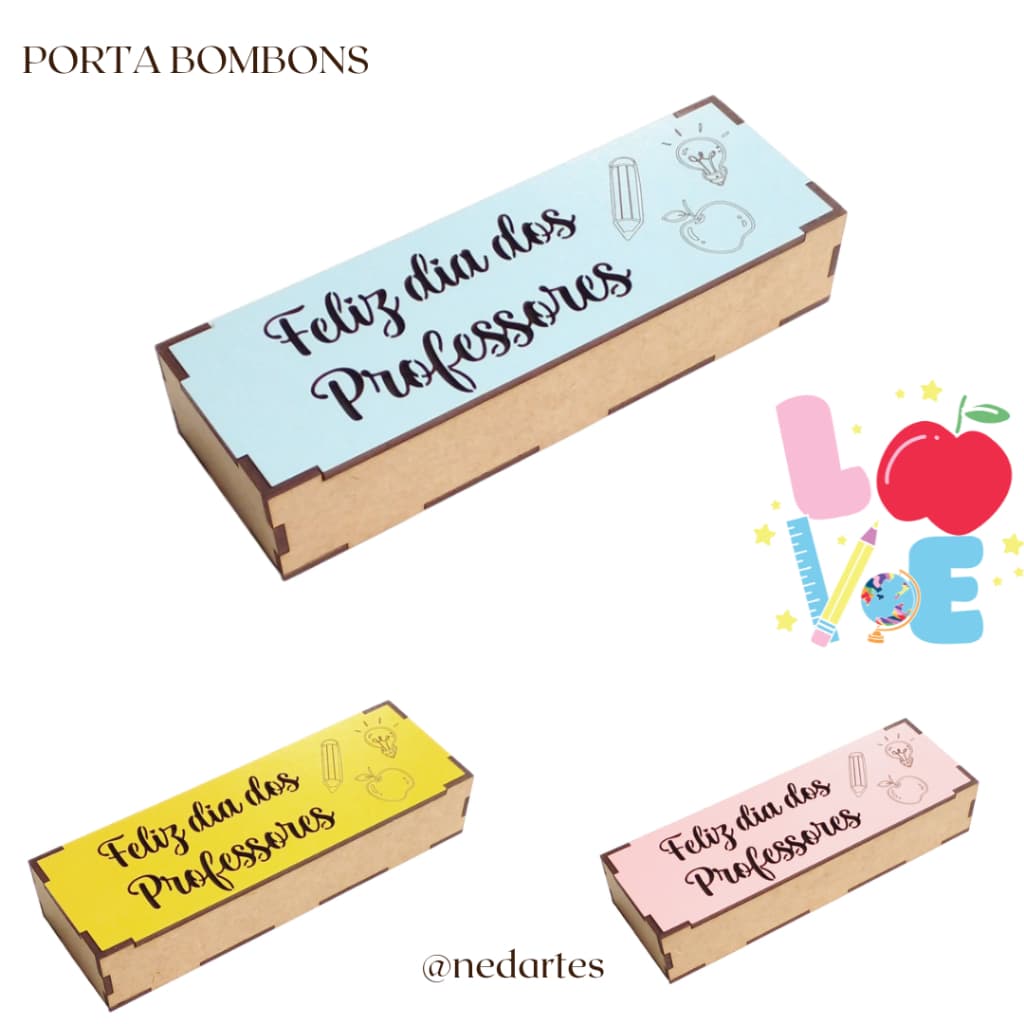 Porta Bombons Dia dos professores