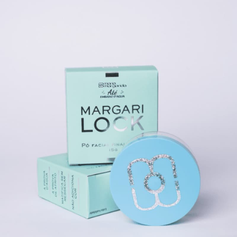 Pó Facial Finalizador Até Embaixo D'Água Margari Lock Maria Margarida original