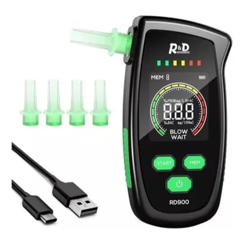 Bafômetro Digital Etilômetro Portátil Lcd 2.5in Medir Álcool