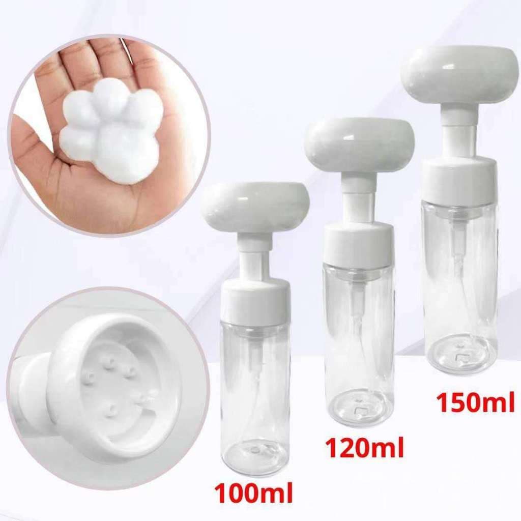 Dispenser Saboneteira Espuma Flor/Pata de Gato – Frasco Pump SKIN para Sabonete Líquido 100ml