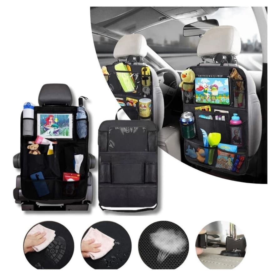 Bolsa Organizadora Banco Carro Infantil Com Suporte Tablet e Porta Objetos – Universal