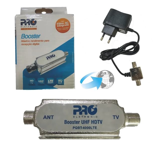Mini Booster Uhf 40db Digital Analogico Hdtv Hd Amplificador