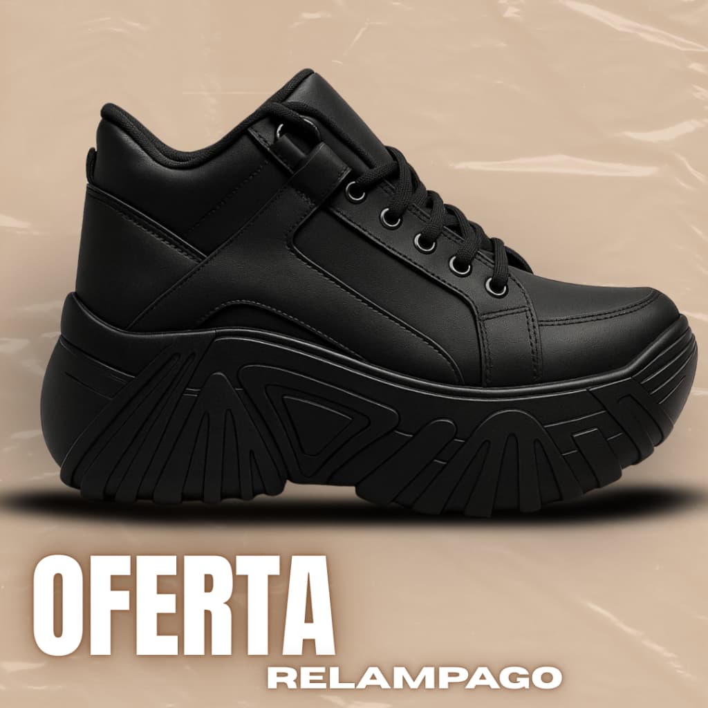Tênis Chunky Plataforma Feminino Solado Alto 7cm – Elegância e Conforto Para Festas Promoção