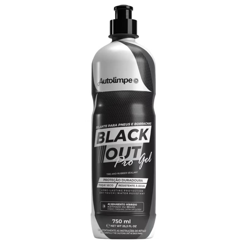 Selante para Pneus e Borrachas Blackout Pro Gel 750ml Autolimpe