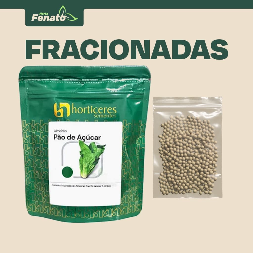 Sementes Peletizadas de Almeirão Pão de Açúcar Horticeres FRACIONADAS