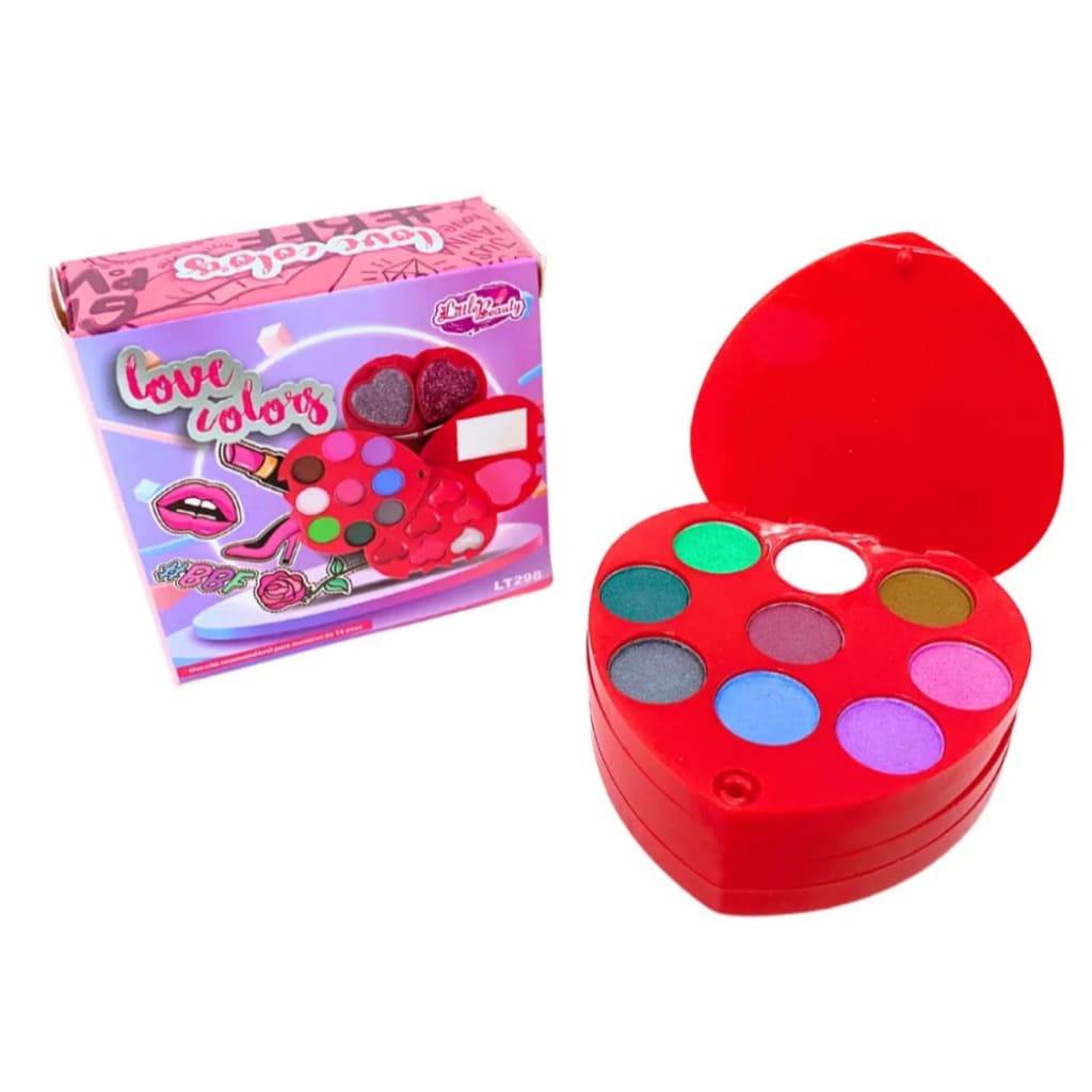 Kit Maquiagem Infantil Maçã Love Colors - Little Beauty LT298