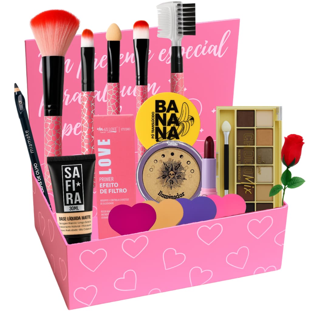 Kit Maquiagem Profissional Completa Pinceis Produtos Itens Paleta Melhores