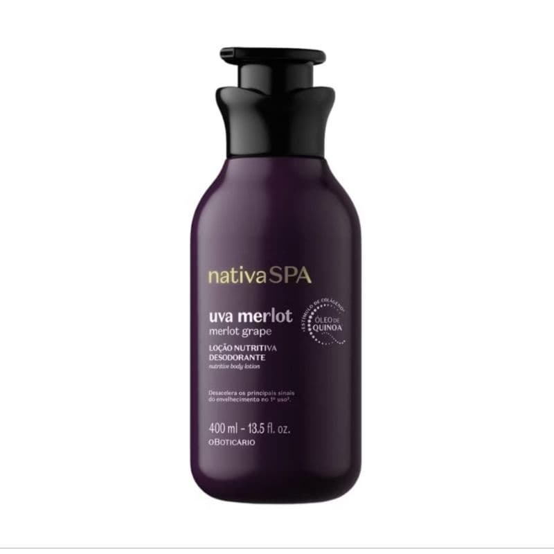 Loção Nutritiva Desodorante Nativa Spa Uva Merlot