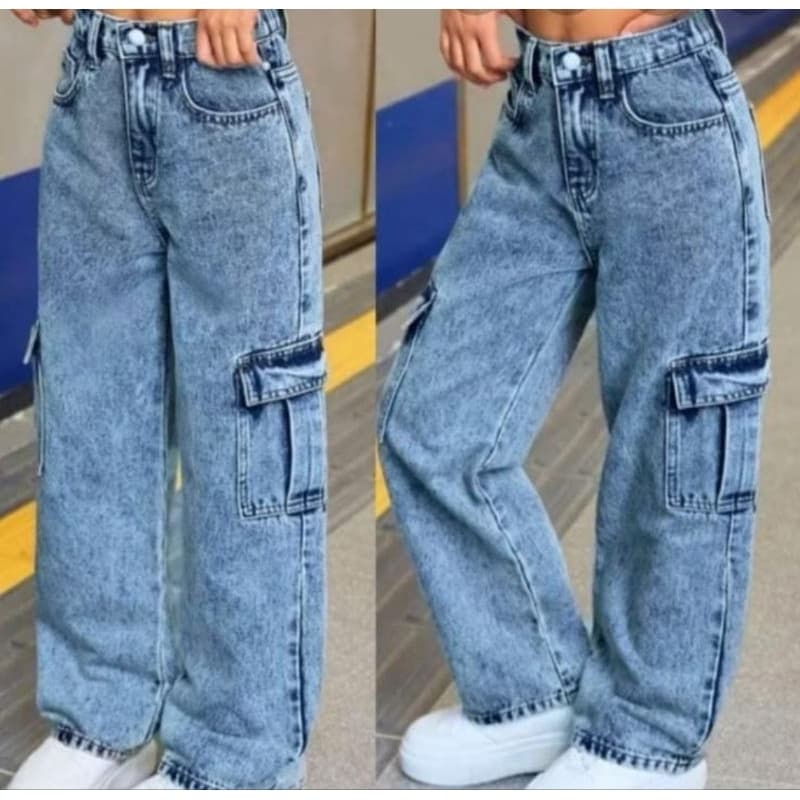 calça cargo grafite jeans grafite básica juvenil bloqueirinha menina calça wide leg infantil preta tam 10 1214 16 anos