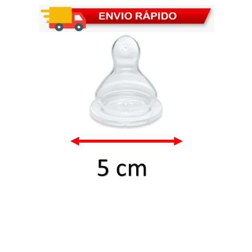 BICO DE MAMADEIRA REFIL EM SILICONE BOCA LARGA ORTODÔNTICA- 5cm - TAM 2 - 1286