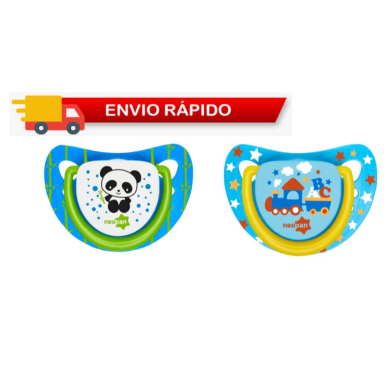 CHUPETA ORTODÔNTICA TAMANHO 2 - ACIMA DE 6 MESES - PANDA E TRENZINHO