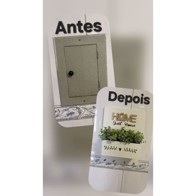 Porta chave personalizado para esconder caixa de luz ou outro objeto