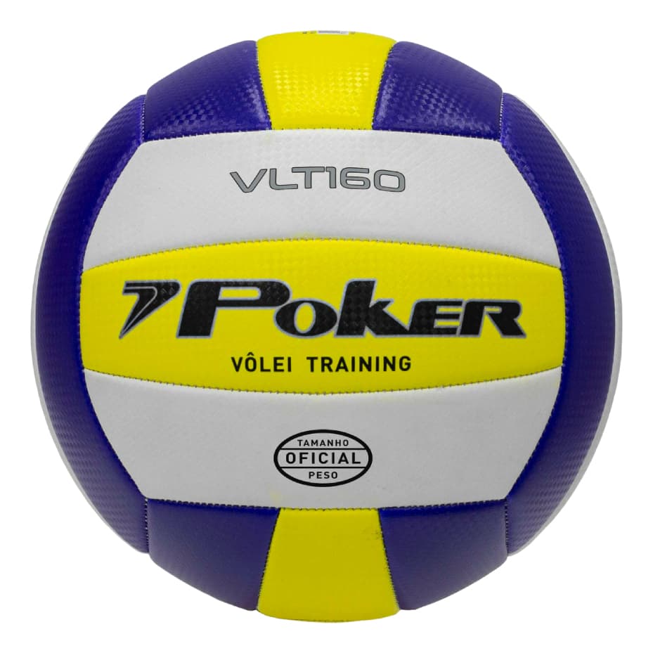 Bola De Volei Training Vlt 160 Poker Cor Azul/amarelo