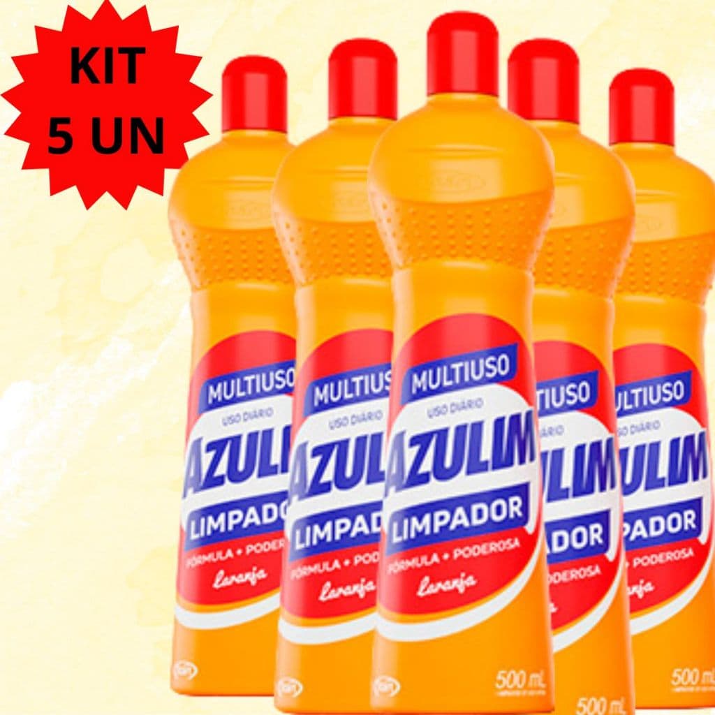 Kit 5 Multiuso Laranja Eficaz Para Limpeza de Cozinha Banheiro Lavanderia Tira Gordura Não Mancha