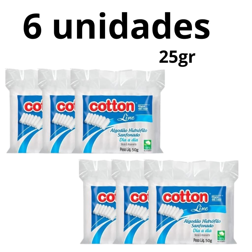 Kit Algodão Sanfonado CottonLine 25g