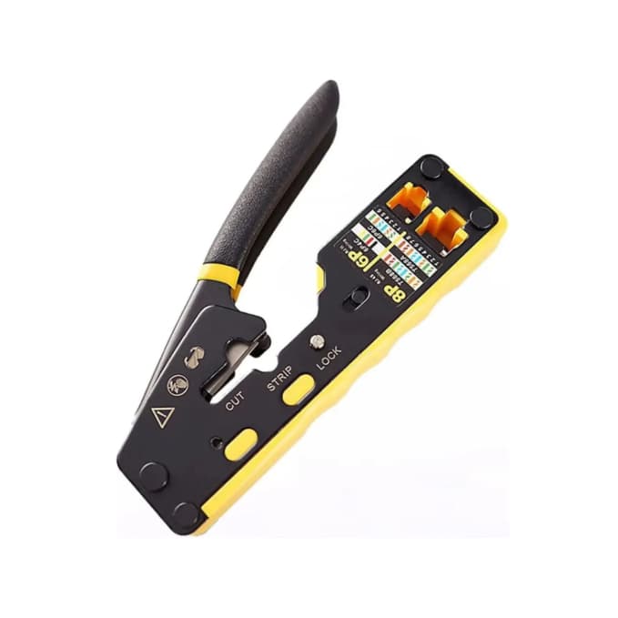 Alicate Crimpar Rj45 Rj11 Rj12 Cabo De Rede Conector Crimpador Crimp 8P 6P