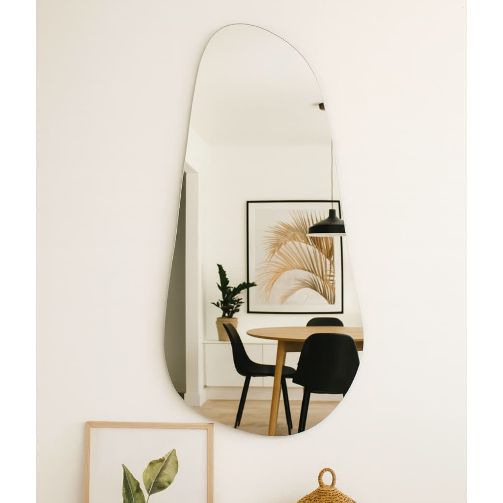 Espelho orgânico Pipa 115x40 grande 4mm lapidado