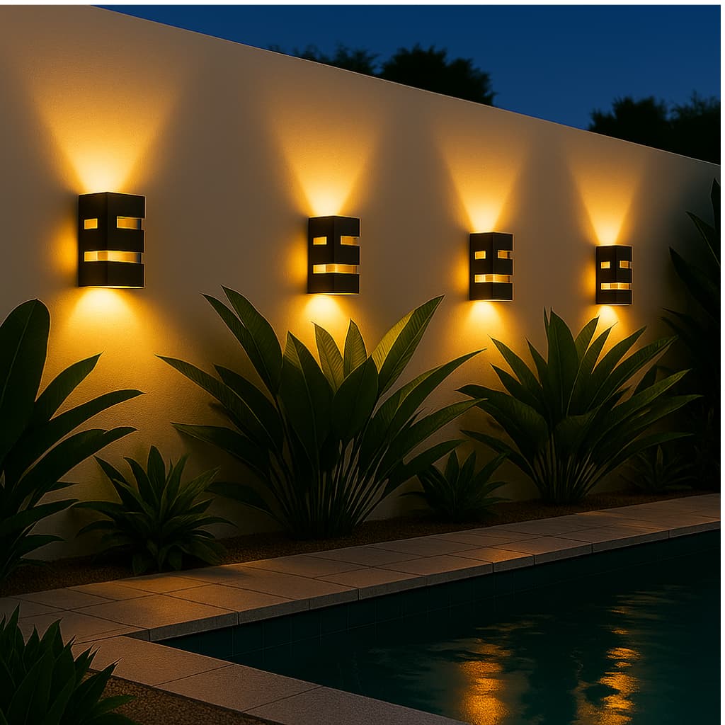 Kit até 6 Arandela iluminaria Decorativa Parede Interno Externo À Prova D'água - envio imediato