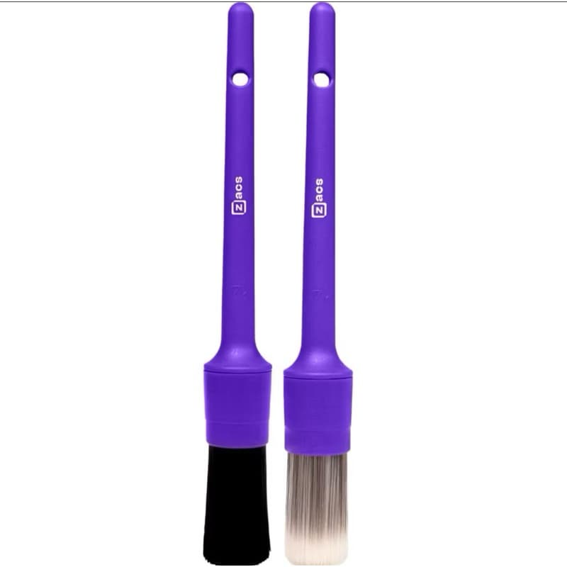 KIT Pincel Zacs Detalhamento Interno + Externo Cerdas Macia