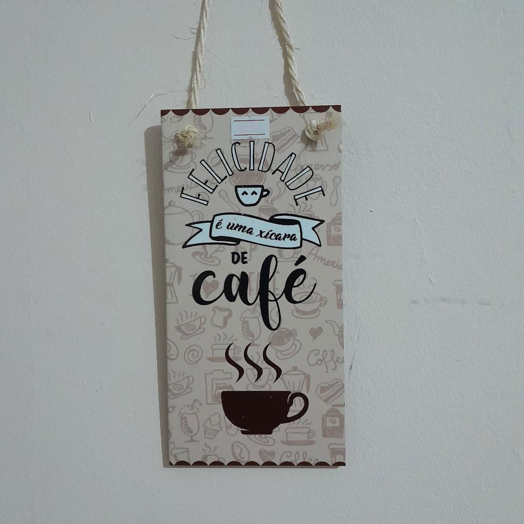 Azulejo Café & Amor – Decoração para Cozinha Personalizada 10x20cm
