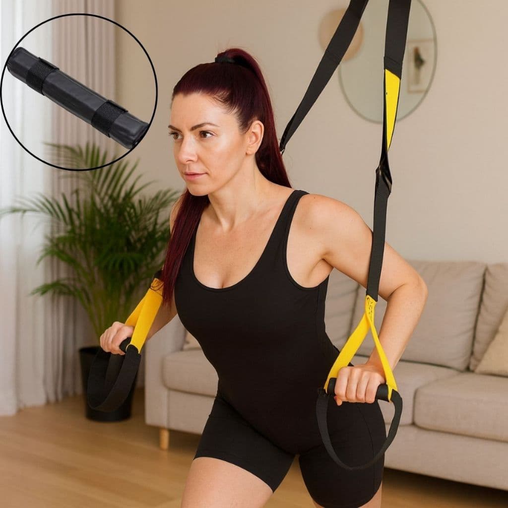 Trx Fita de Suspensão para Treinamento Fitness Academia Funcional CrossFit Protetor de Barra Para Academia Treino
