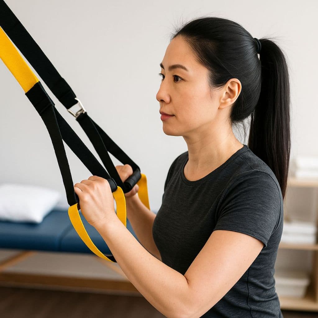Fita de Suspensão TRX Treinamento Funcional Profissional Ajustavel Fisioterapia  Yoga Pilates Saude Lançamento