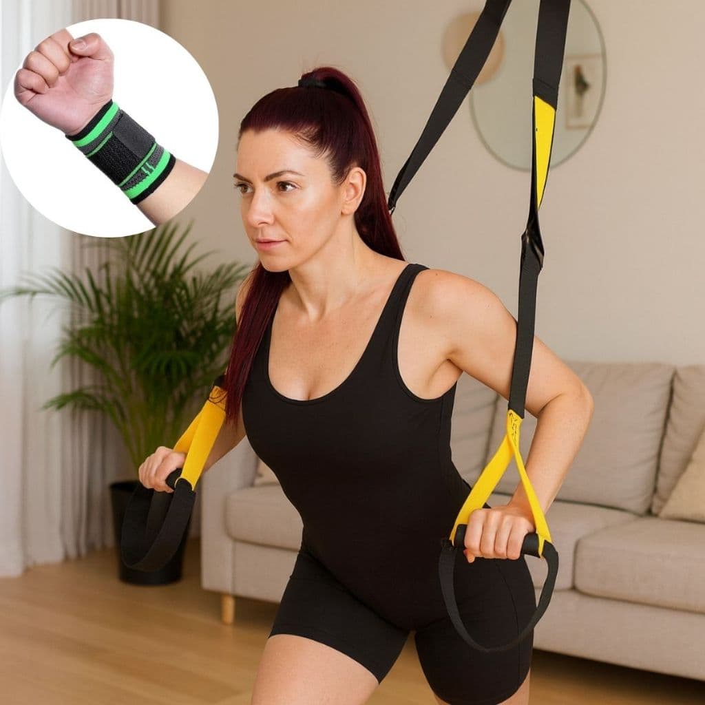 Munhequeira de Punho Profissional Fita De Suspensão Ajustavel Treinamento Funcional Pilates TRX Pilates Fisioterapia