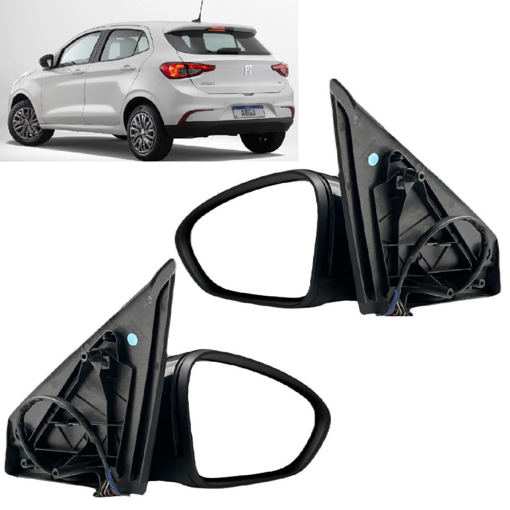 Par Retrovisor Fiat Argo Cronos Externo Elétrico 2018 2019 2020 2021 2022 2023