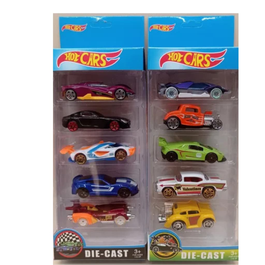 Carrinhos Estilo Hot Wheels Premium Cartela C/ 5 Carrinhos
