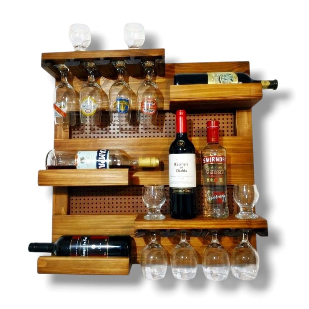 / Art & Lar / Bar 100% Madeira Vinhos Whisky Garrafas Taças