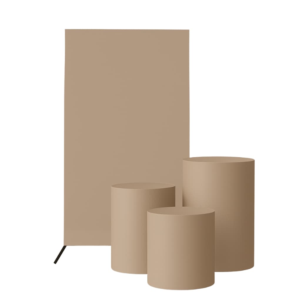 Kit Capa De Painel Romano Liso Retângulo Dupla Face Duas Cores E Trio Cilindros De Malha Gel Premium