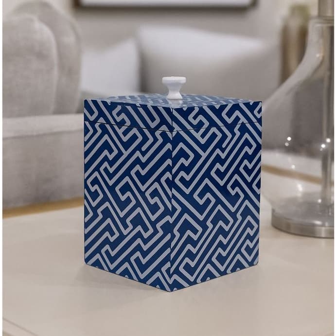 Potiche BLUE - Madeira 15x12x12cm