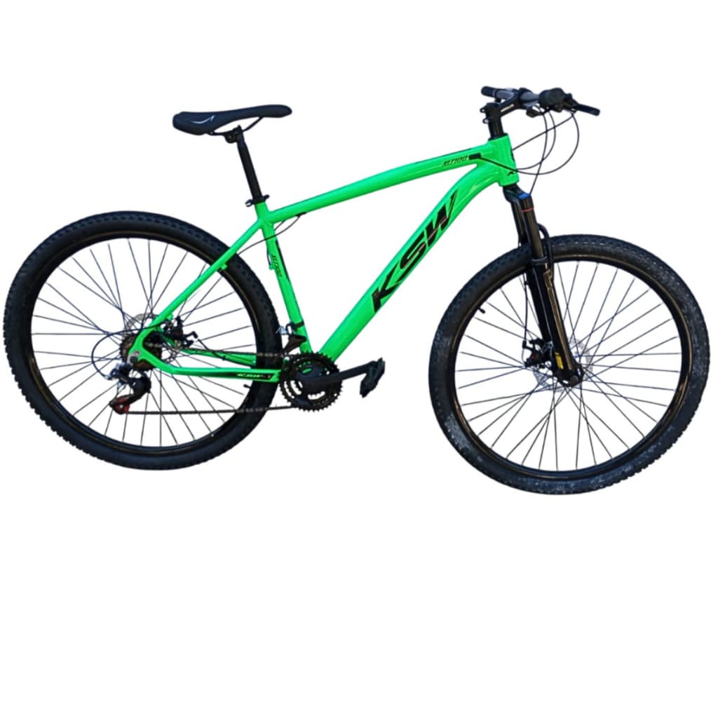 Bicicleta KSW XLT100 Aro 29 24 Velocidades Freio a Disco Mecânico Suspensão Dianteira MTB
