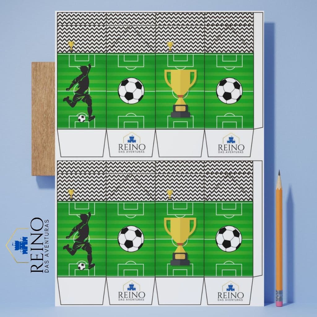 Envio imediato - TEMA FUTEBOL SOCCER  Kit 20 ou 30 MILK/CORAÇÃO Lembrancinha (sem nome)
